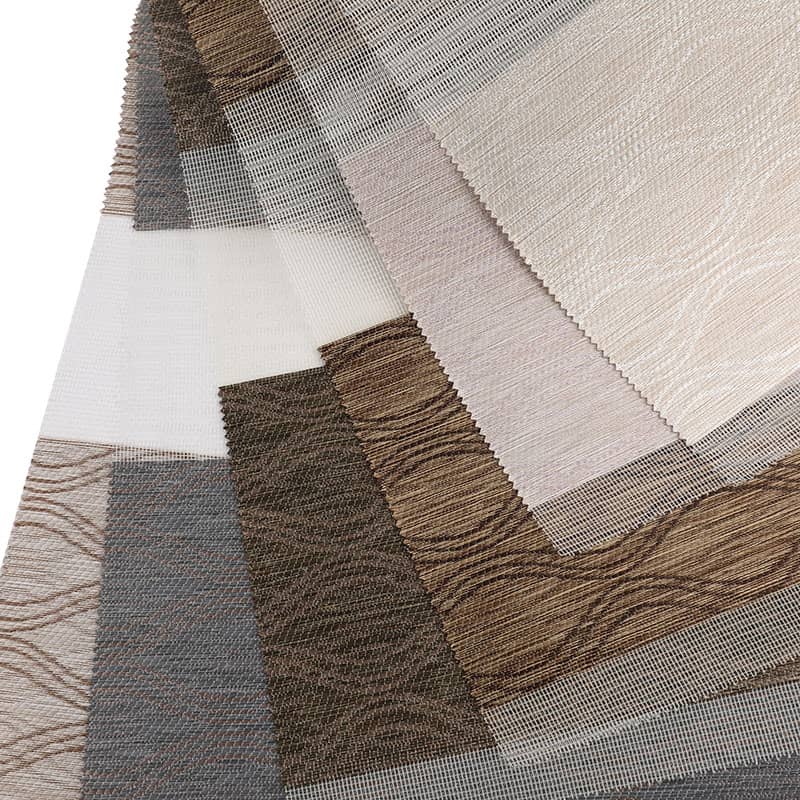 F040 Dag-nachtgordijn voor hotelslaapkamer, semi-verduisterend zebragordijn