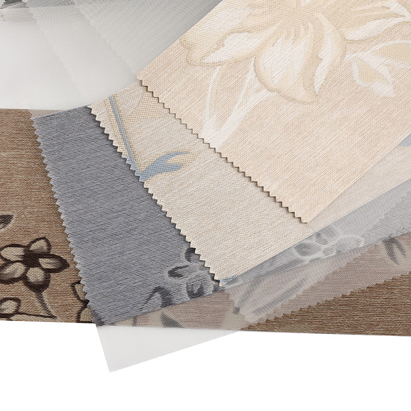 YX019 Mellow Colour Zonwerende Jacquard Zebra Blindstof