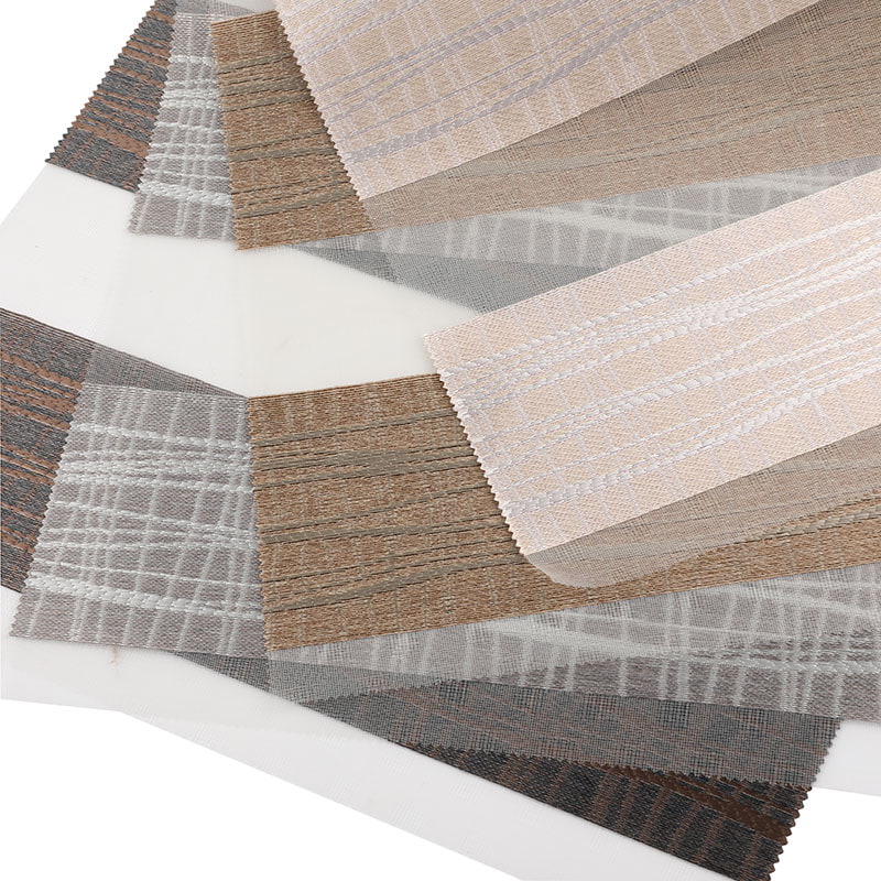 YX025 Verdikte jacquard dubbellaagse jacquard zebra blindstof