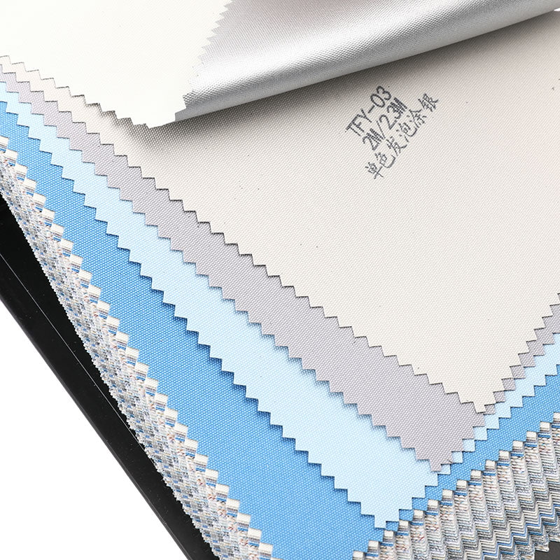 TFY Foam Silver Coating Economy 100% verduisterende rolgordijnstof